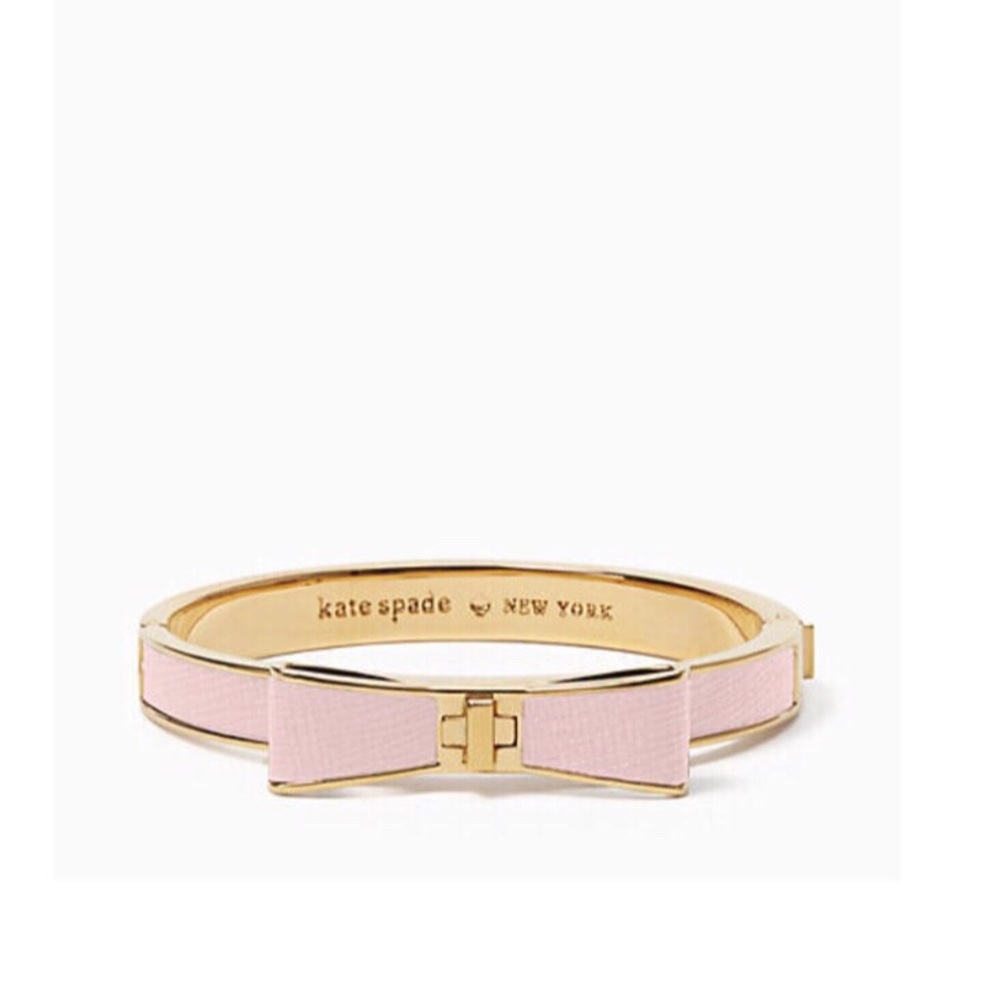 Kate Spade Pink Leather Bow Bracelet
